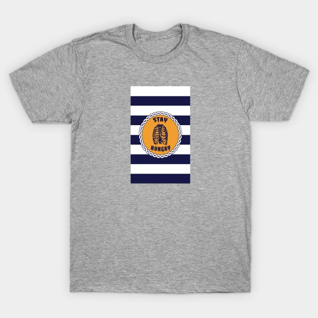 Stay Hungry Blue Stripes T-Shirt by StayHungryCo